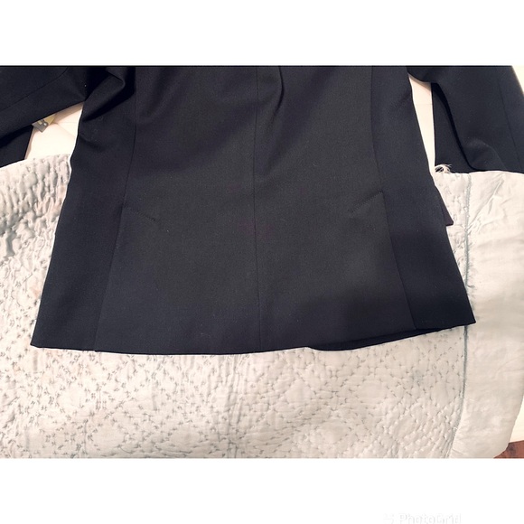 Black Chic Like New Express Black Lined Single Button Jacket Blazer 4 S - Picture 9 of 9